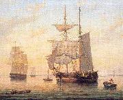 Mellen, Mary Blood Taking in Sails at Sunset Sweden oil painting reproduction